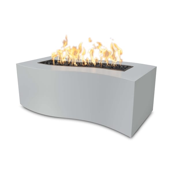 The Outdoor Plus 60 Rectangular Billow Fire Pit, Powder Coated Metal, Spark Ignition w/Flame Sense, Liquid Propane OPT-BLWPC60FSEN-PEW-LP - main